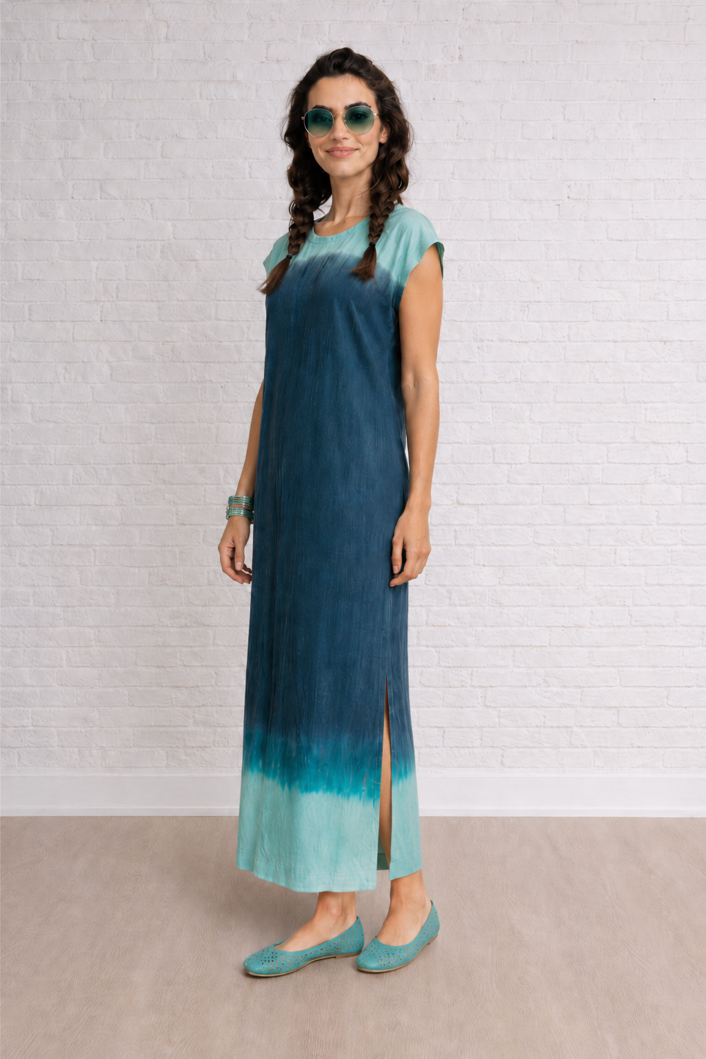63 inch long maxi dress Floral Embroidered Tank Maxi Dress