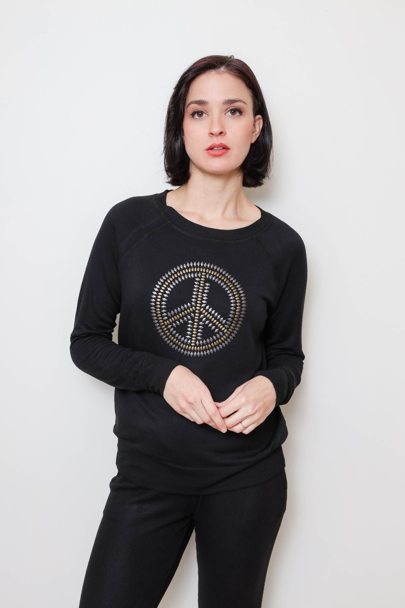 Studded Peace Sweatshirt