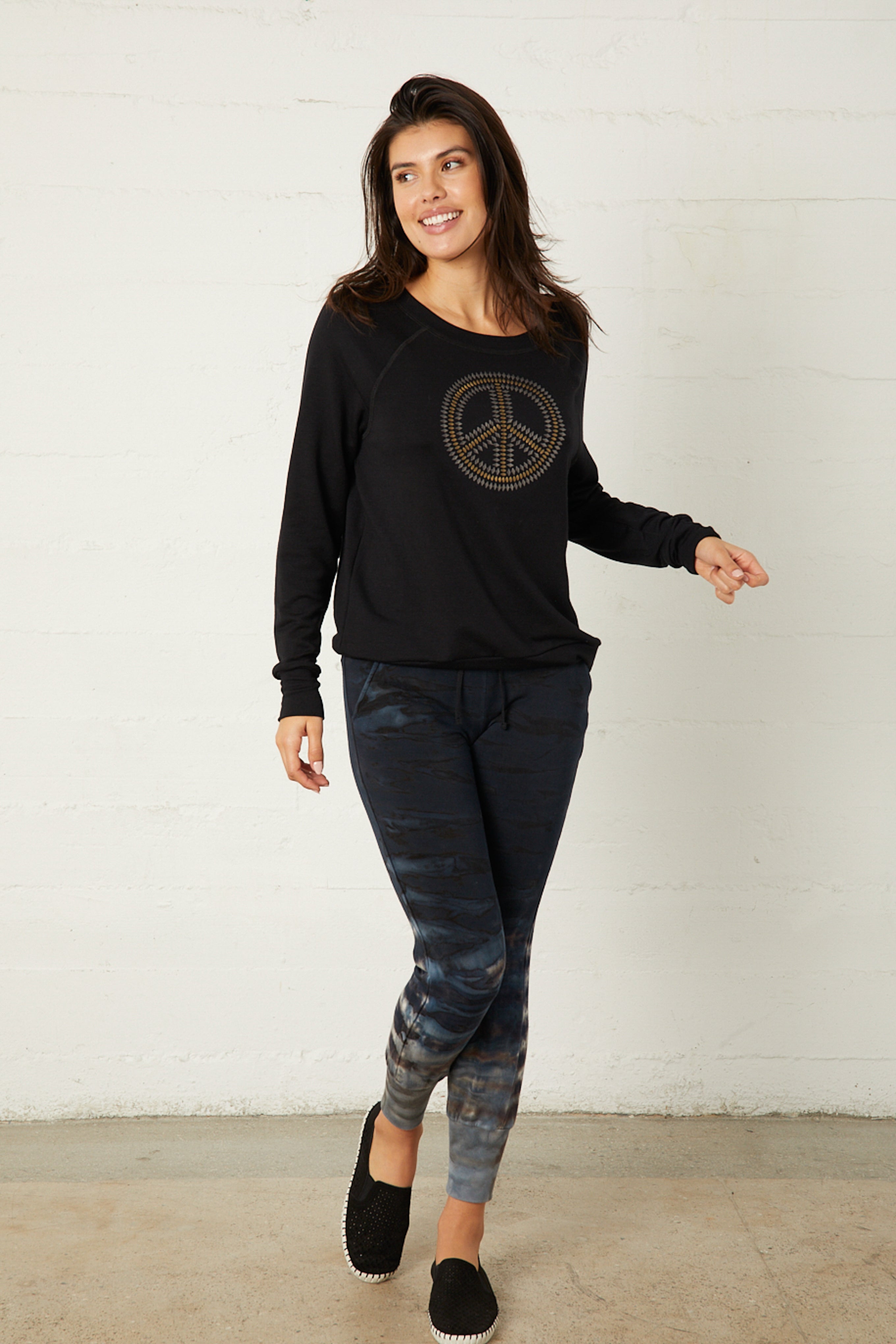 Studded Peace Sweatshirt