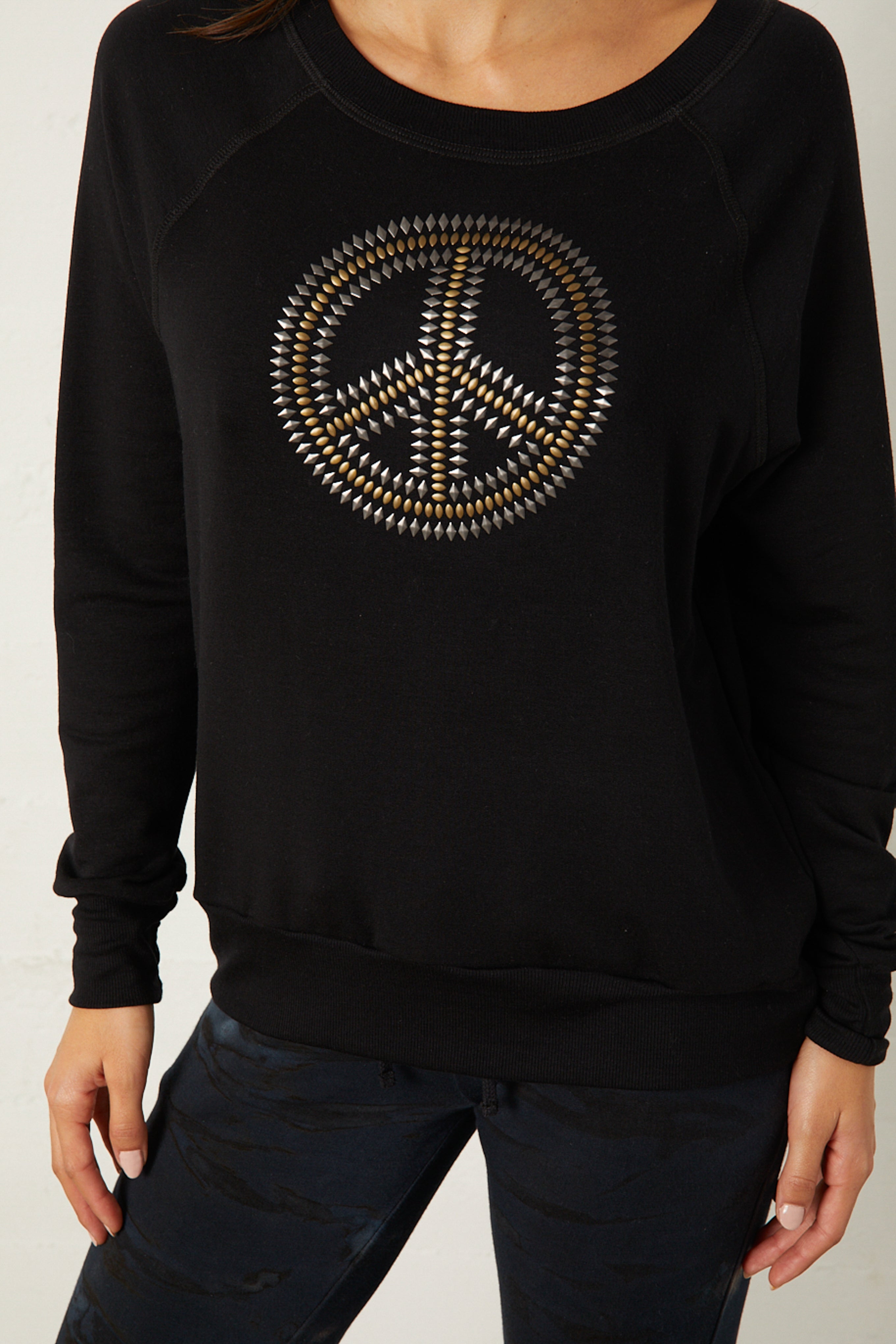 Studded Peace Sweatshirt