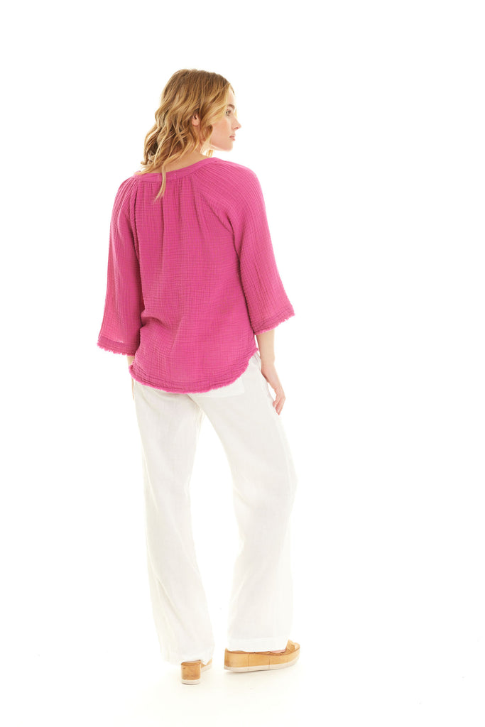 Organic Gauze Jet Setter Top