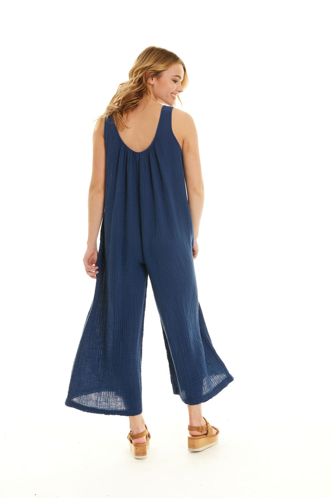 Organic Gauze Aloha Jumpsuit