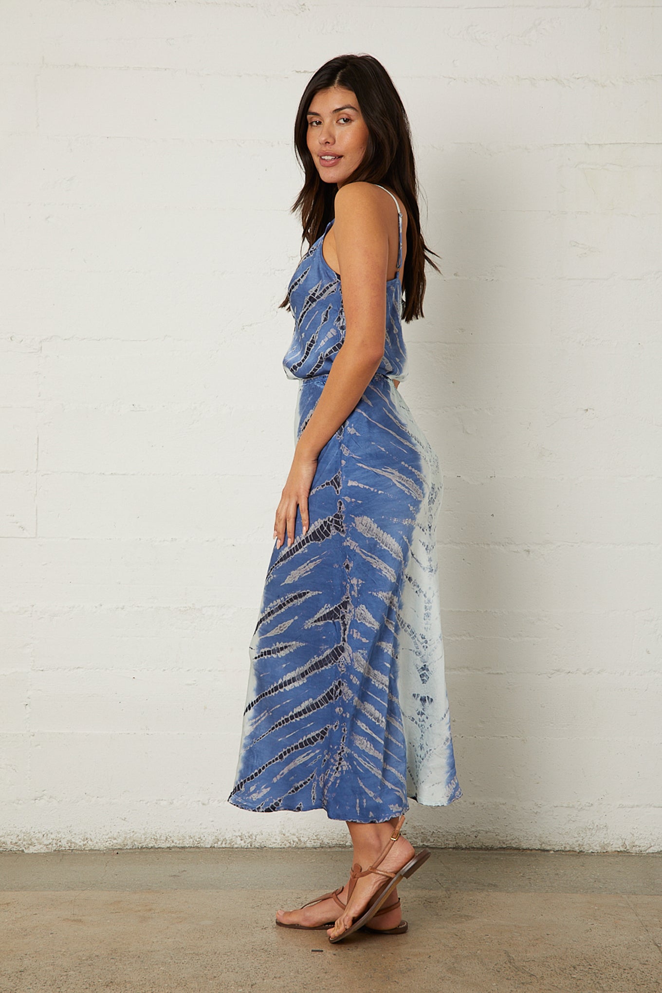 Ariel Satin Bias Skirt