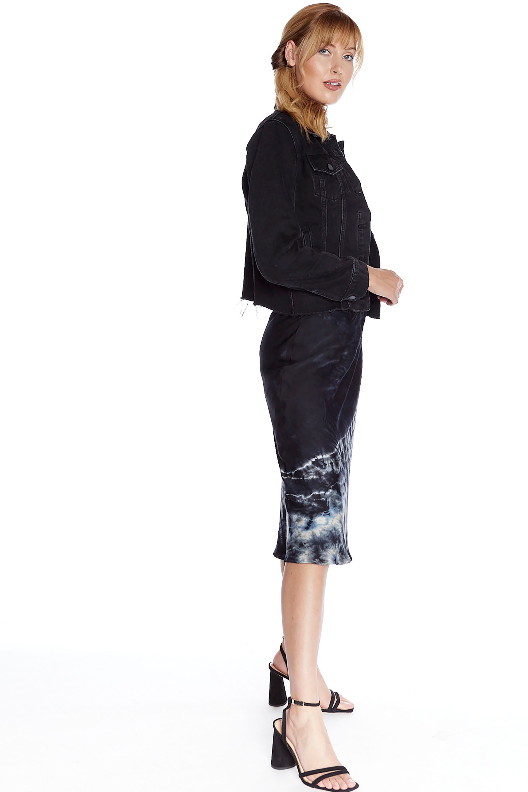 Ariel Satin Bias Skirt