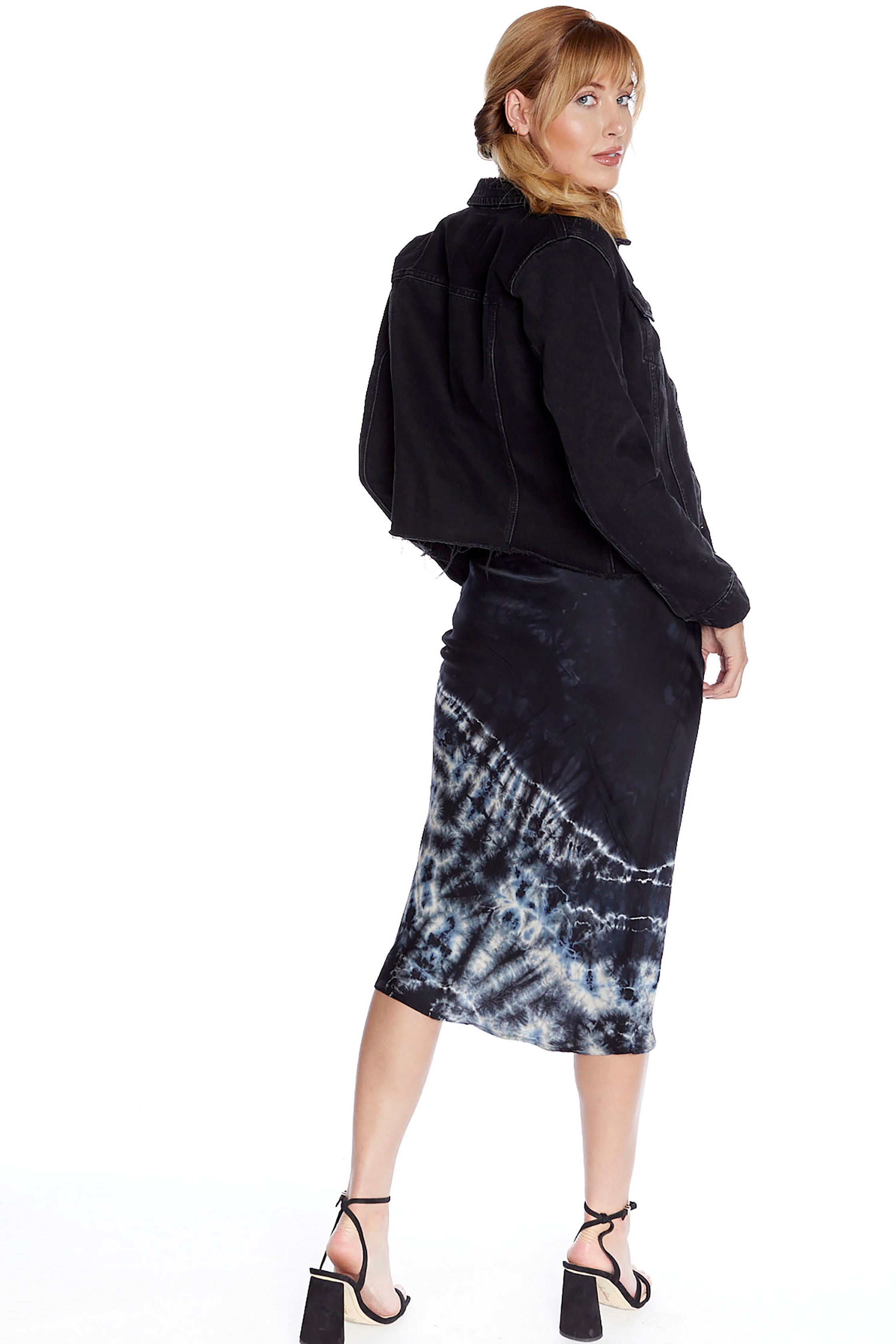 Ariel Satin Bias Skirt