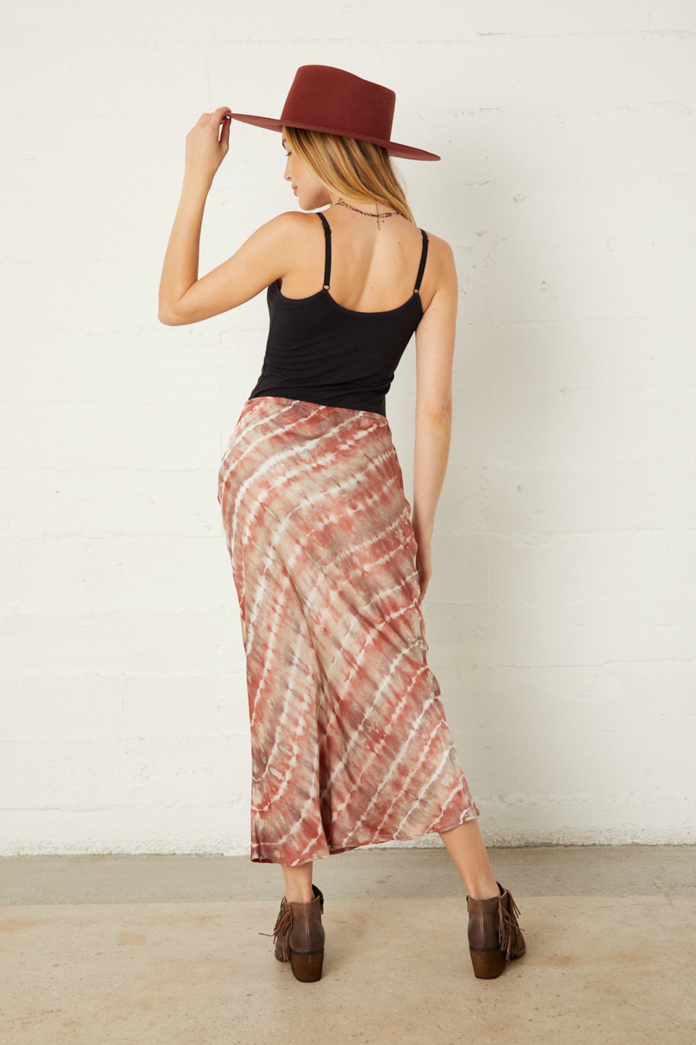 Ariel Satin Bias Skirt