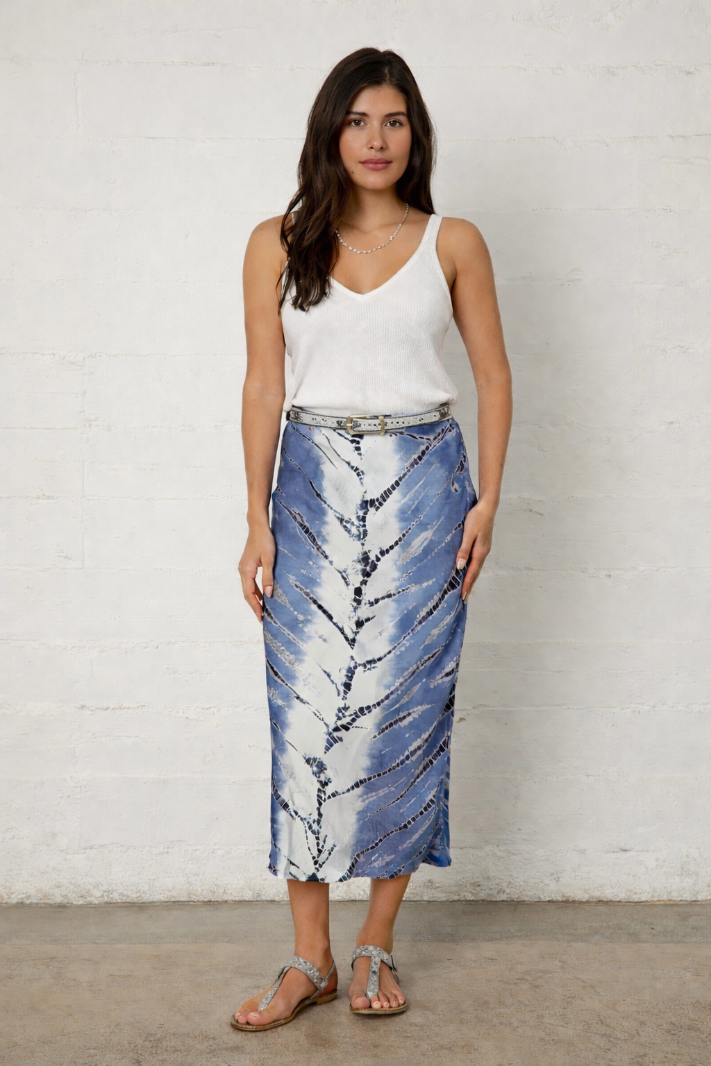 Ariel Satin Bias Skirt