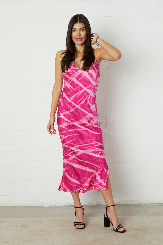 Satin Skye Bias Dress