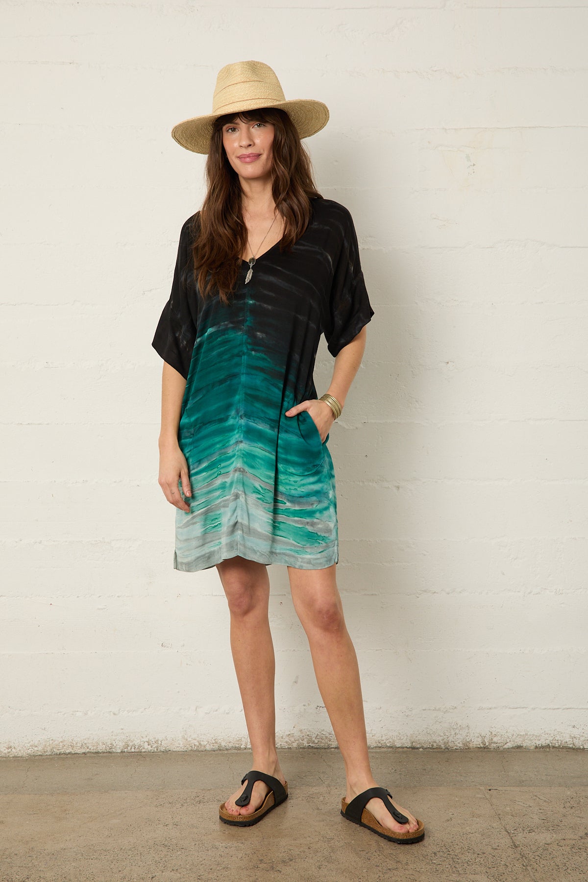 Calla Shift Dress in Sirena
