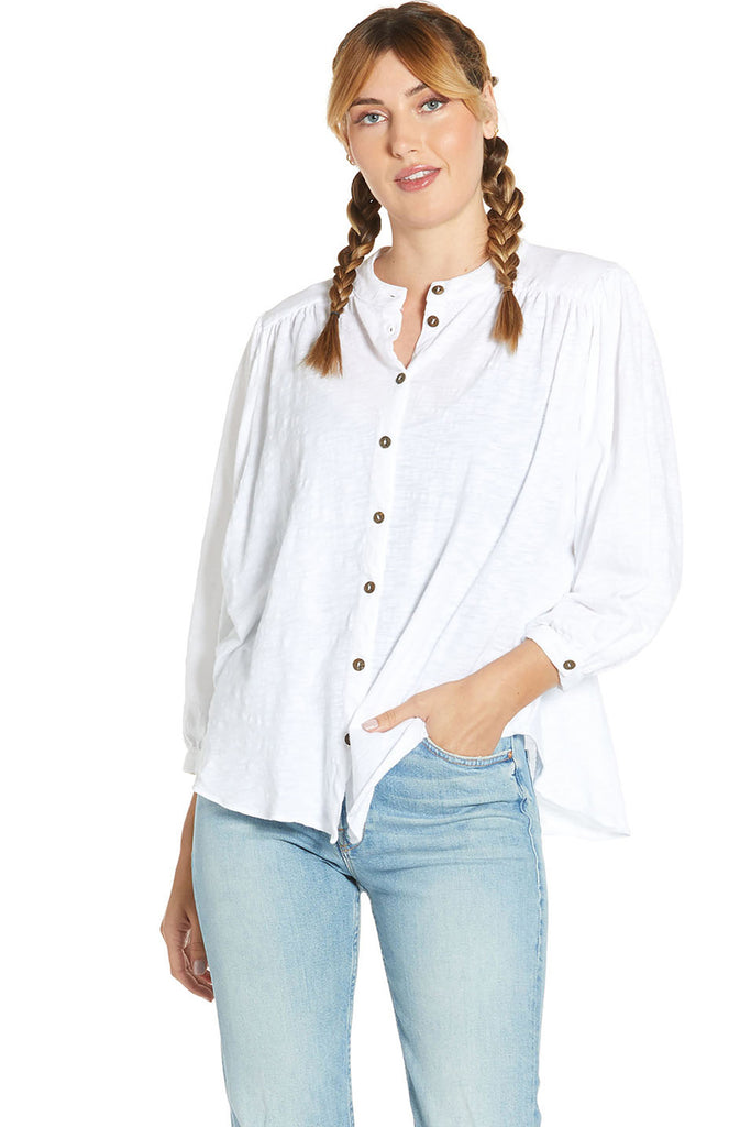 Organic Cotton Slub Ojai Blouse