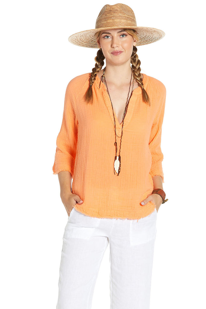 Organic Gauze Jet Setter Top